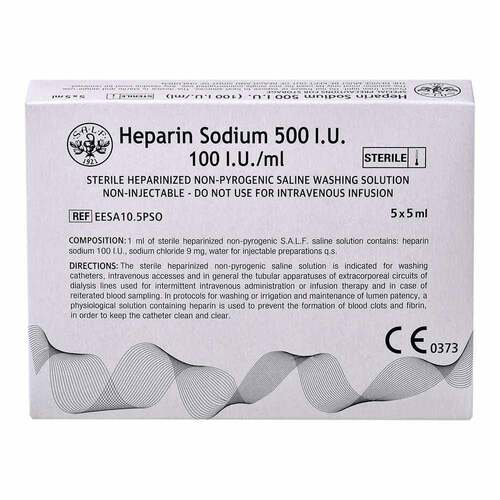Heparin-Natrium 500 U.I. 100 U.I. / ml Sp&uuml;ll&ouml;sung  - 1