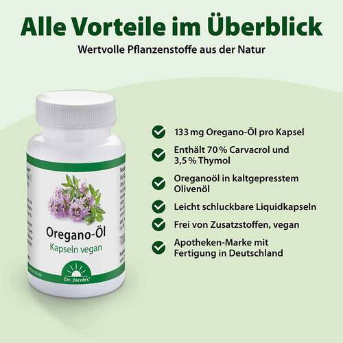 Oregano &Ouml;l Kapseln vegan Dr.Jacob's - 2