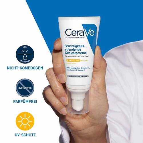 Cerave feuchtigkeitsspendende Gesichtscreme Spf 50 - 2