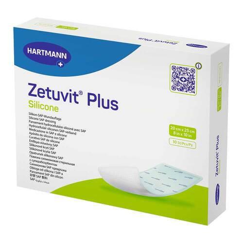 ZETUVIT Plus Silicone steril 20x25 cm - 1