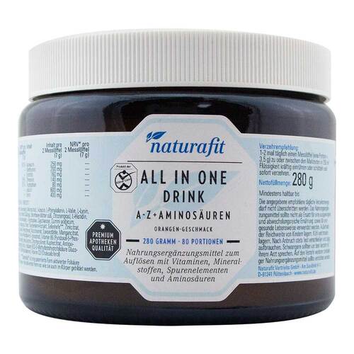 Naturafit All in One Drink A-Z + Aminos&auml;uren Pulver - 1
