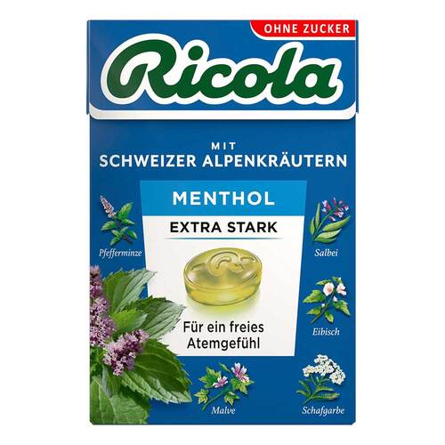 Ricola ohne Z.Box Menthol extra stark Bonbons - 1