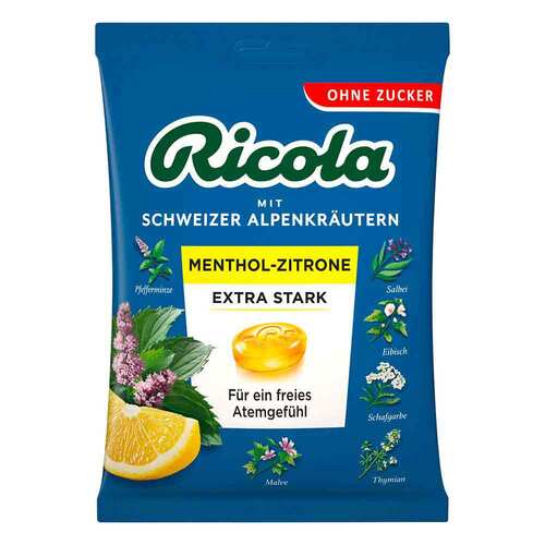 Ricola ohne Z.Beutel Menthol-Zitrone extra stark Bon. - 1