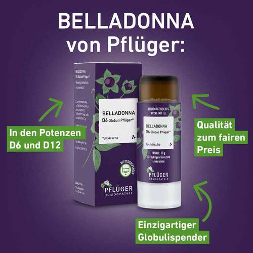 Belladonna D 6 Globuli Pfl&uuml;ger Globulispender - 3