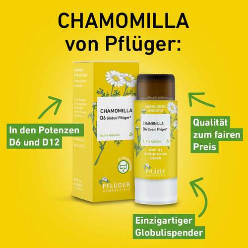 Chamomilla D 12 Globuli Pfl&uuml;ger Globulispender - 3