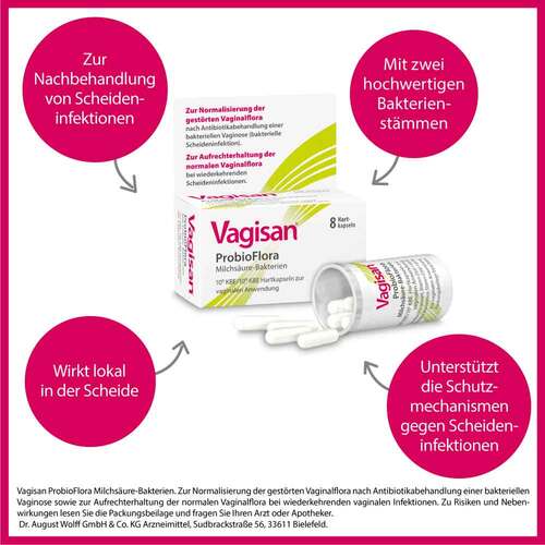Vagisan Probioflora Milchs&auml;ure-Bakter.VaginalKapseln  - 2