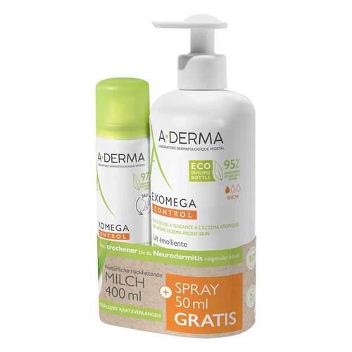 A-Derma Exomega Control Milch + Spray Promo-Kit - 1