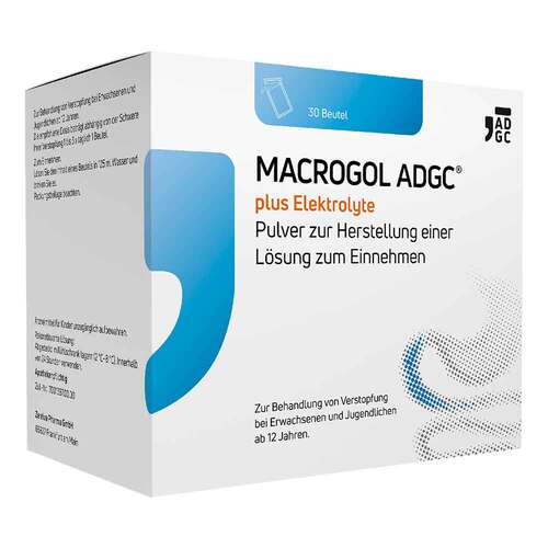 Macrogol Adgc plus Elektrolyte Pulver zur H.e.L.zum Einnehmen  - 1