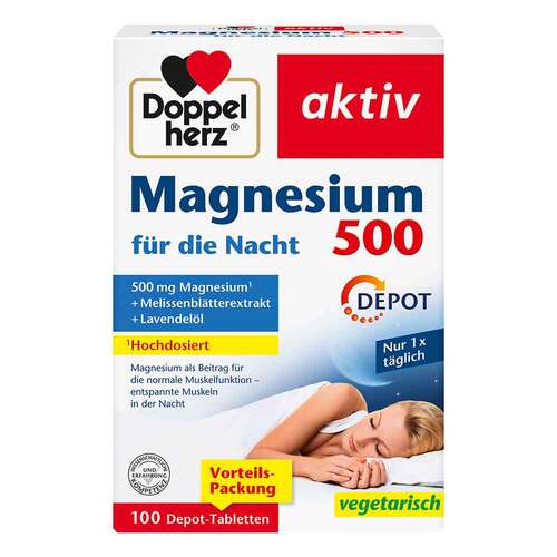 Doppelherz Magnesium 500 f&uuml;r die Nacht Tabletten - 1
