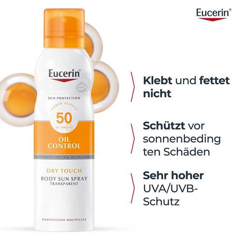 Eucerin Sun Oil Control Body transparent Aerosol Lsf 50 - 3