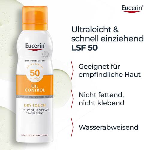 Eucerin Sun Oil Control Body transparent Aerosol Lsf 50 - 6