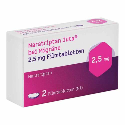 Naratriptan Juta bei Migr&auml;ne 2,5 mg Filmtabletten - 1