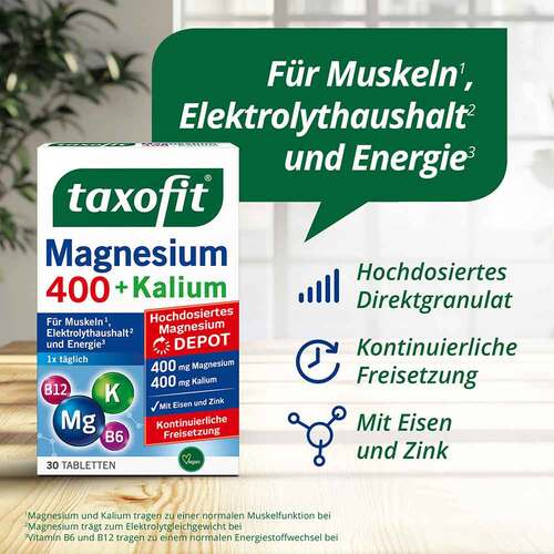 Taxofit Magnesium 400 + Kalium Depot Tabletten - 2