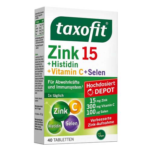 Taxofit Zink + Histidin+Selen Depot Tabletten - 1