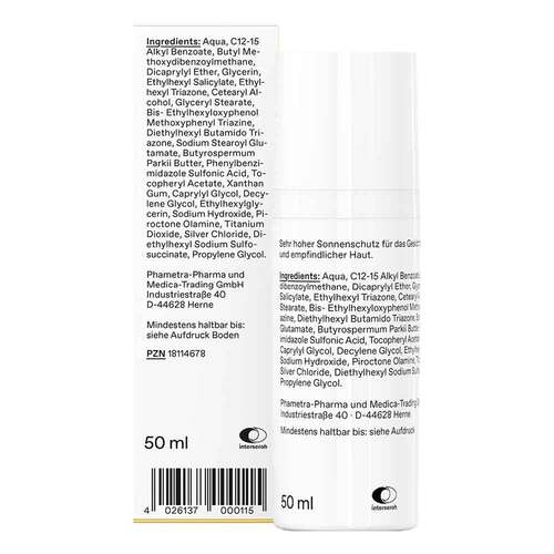 Sonnencreme Lsf 50 +  - 2
