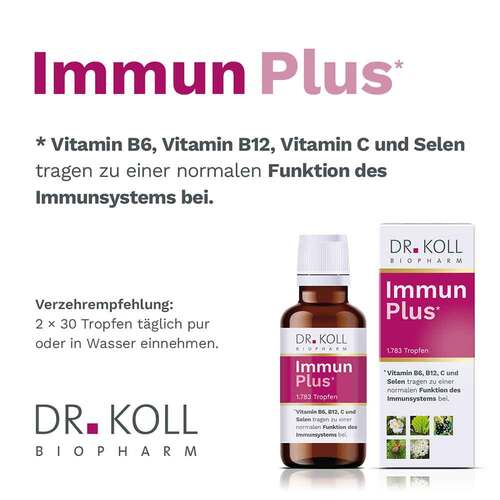 Immun Plus Dr.Koll Gemmo Kompl.Vit.B6 B12 Selen Tr - 2