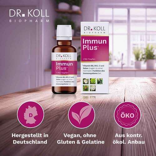 Immun Plus Dr.Koll Gemmo Kompl.Vit.B6 B12 Selen Tr - 5