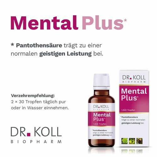 Mental Plus Dr.Koll Gemmo Kompl.Pantothens&auml;ure Tr - 2