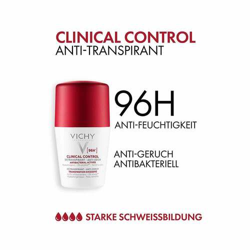 VICHY DEO Roll-on Antitranspirant 96h Doppelpack - 2