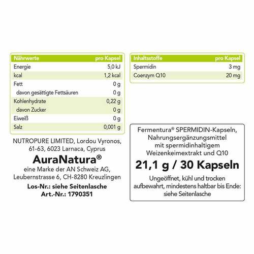 Auranatura Fermentura Spermidin Kapseln - 4