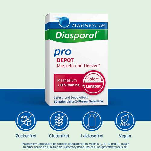 Magnesium Diasporal pro + B-Vit.DEPOT Musk.+Nerv.Tab - 2
