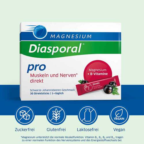 Magnesium Diasporal pro + B-Vit.Musk.+Nerven direkt - 2