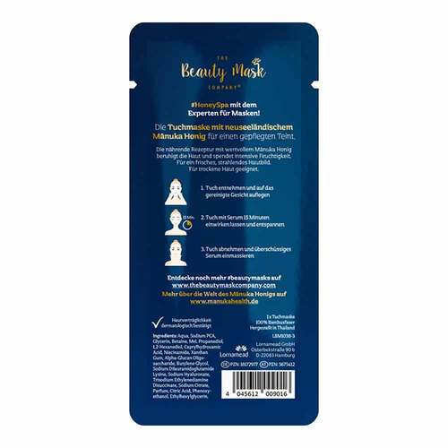 Manuka Health Gesichtstuchmaske Honig Mgo 250 +  - 2