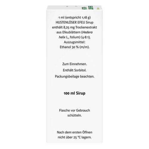 Hustenl&ouml;ser Efeu Doppelherzpharma 8,25 mg / ml Sirup - 3