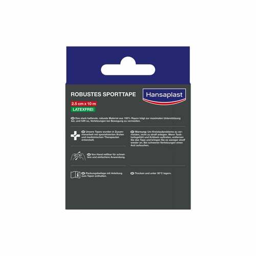 Hansaplast robustes Sporttape 2,5 cmx10 m wei&szlig; - 3