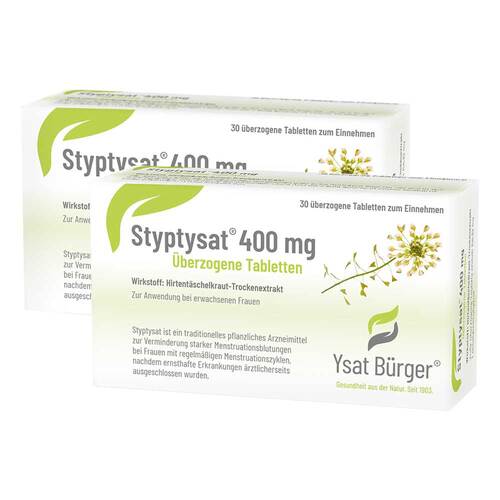 STYPTYSAT 400 mg &uuml;berzogene Tabletten - 1
