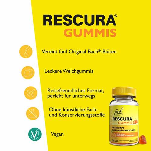 Bachbl&uuml;ten Original Rescura Gummis Orange - 2