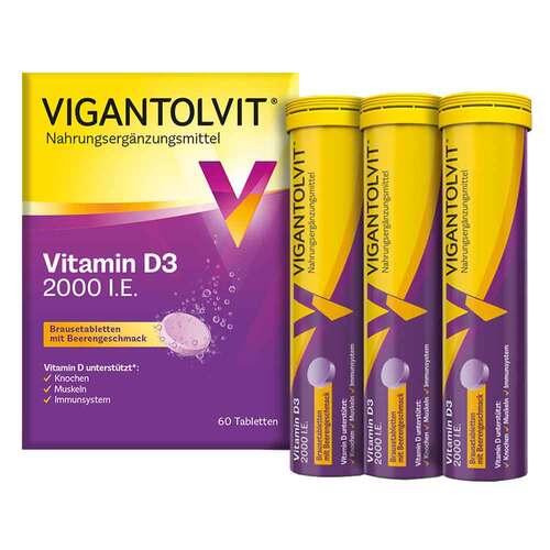 VIGANTOLVIT 2000 I.E. Vitamin D3 Brausetabletten - 1