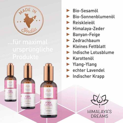 HIMALAYA'S Dreams Ayurveda K&ouml;rper&Ges.&ouml;l pink Lot. - 2