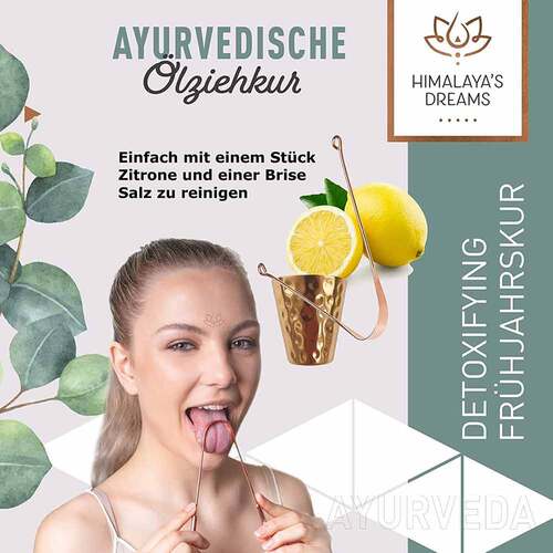 HIMALAYA'S Dreams Ayurveda Kupferbecher Zungenrein - 2