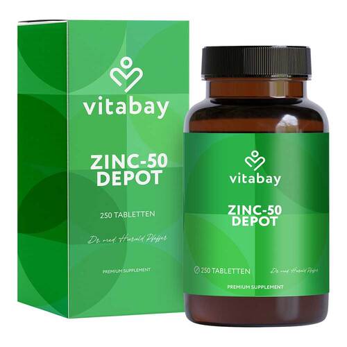 Zink 50 Depot Zinkgluconat vegan hochdosiert Tabletten  - 1