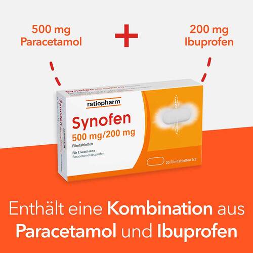 Synofen 500 mg / 200 mg Filmtabletten - 4
