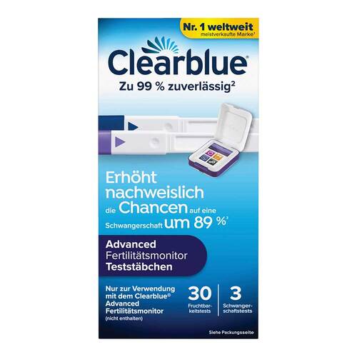 Clearblue Fertilit&auml;tsmonitor Testst&auml;bchen 30 + 3 - 1