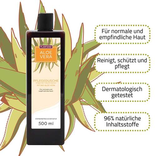 Plantana Aloe Vera Pflege Duschbad mit Bio-Aloevera - 2