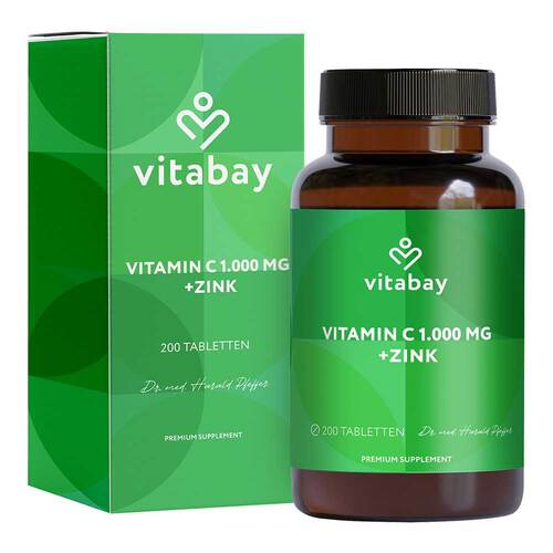 Vitamin C 1000 mg + Zink 10 mg vegan hochdos.Tabletten  - 1