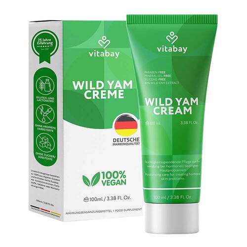 Wild Yams Creme mit 64% Diosgenin Gesicht + K&ouml;rper - 1