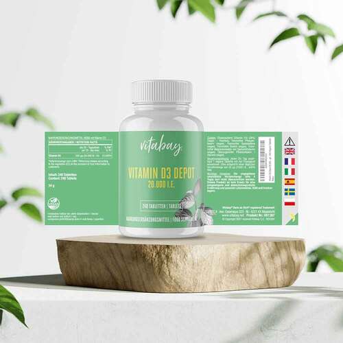 Vitamin D3 Depot 20.000 I.E. Cholecalciferol Tabletten  - 5