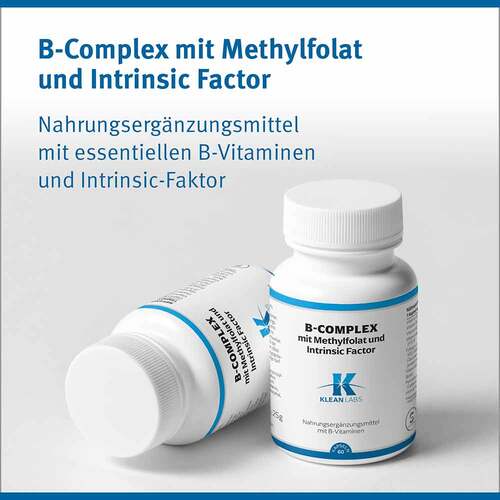B-Complex mit Methylfolat + Intrinsic Fact.KLEAN Labs - 3