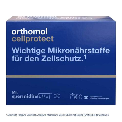 Orthomol Cellprotect Granulat / Tabletten /Kapseln Kombi. - 1
