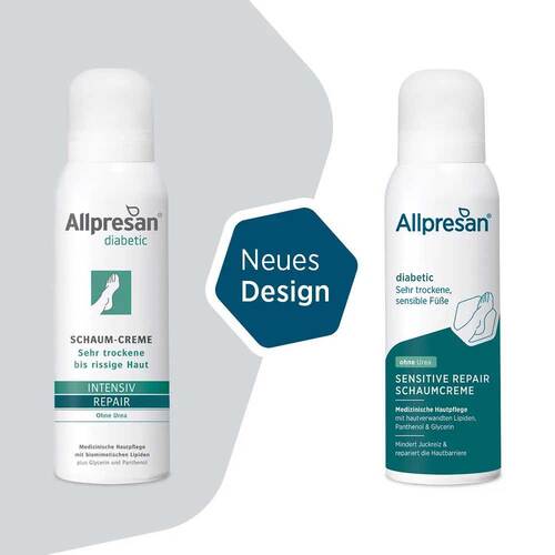 Allpresan diabetic Inten. + Repair ohne Urea Schaum- Creme  - 2