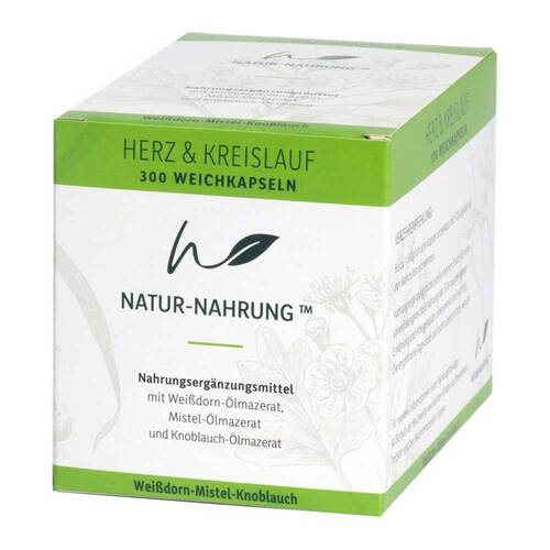 Natur-Nahrung Herz &amp; Kreislauf Wei&szlig;d. + Mistel+Knobl - 1