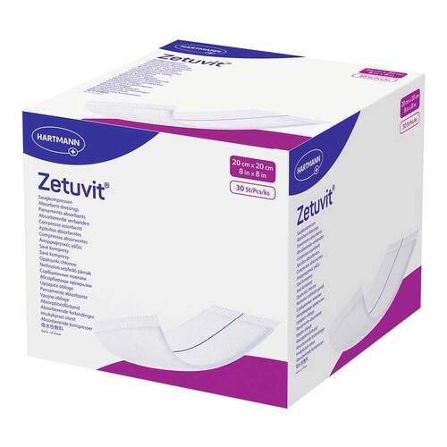 ZETUVIT Saugkompressen unsteril 20x20 cm - 1