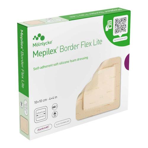 MEPILEX Border Flex Lite Schaumverband 10x10 cm - 1