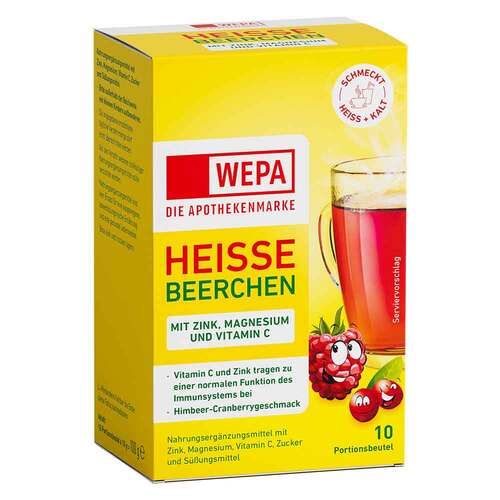 Wepa hei&szlig;e Beerchen + Vitamin C +Zink+Magnesium Pulver - 1
