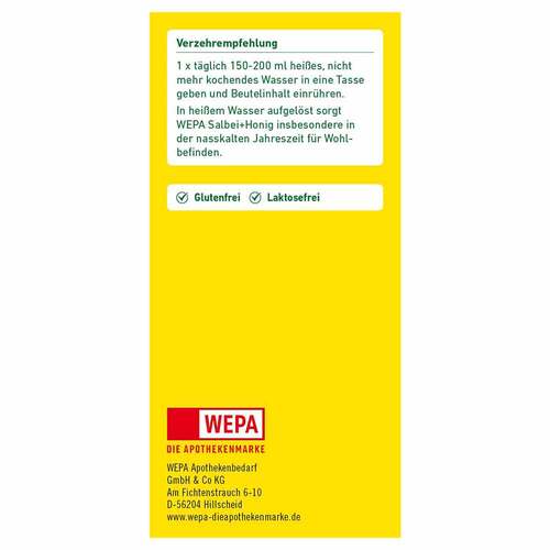 Wepa Salbei + Honig+Vitamin C+Zink Pulver - 3