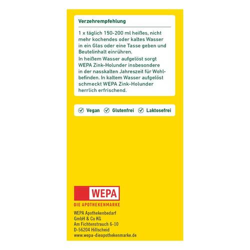 Wepa Zink Holunder + Vitamin C +Zink Pulver - 3